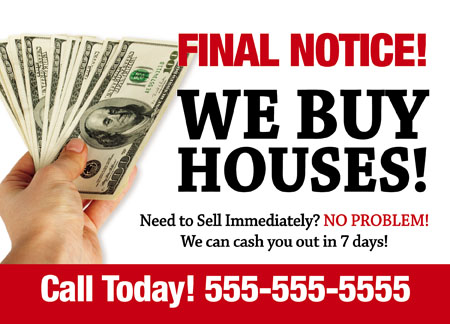 Real Estate Investor Lead Generation Postcard Example